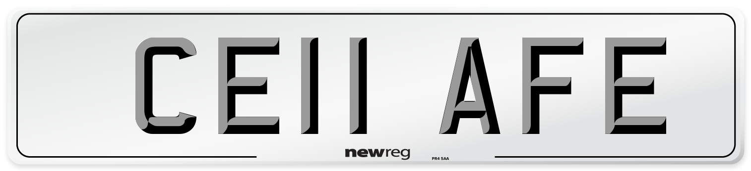 CE11 AFE Number Plate from New Reg
